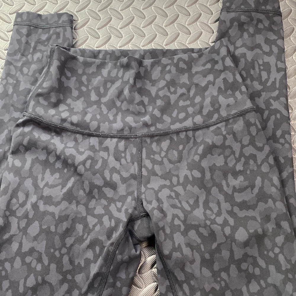 Lululemon athletica Gray Camo High-Rise Leggings